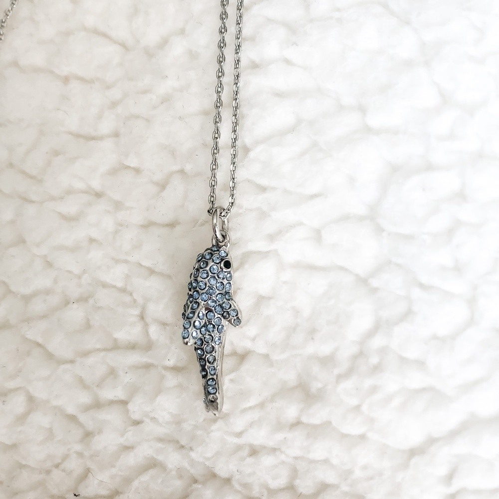 kate spade SHARK Pave Necklace